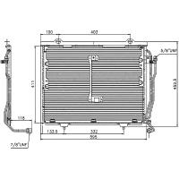 STELLOX 10-45055-SX (1045055_SX / 202 830 11 70 / 2028300770) радиатор кондиционера\mb w202 2.0i / 2.3i / 2.5tdi 95-00