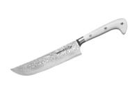 Нож кухонный Шеф SAMURA SULTAN SU-0085DBW/K, 164 мм, G-10 бел., дамаск 67 слоев, с больстером