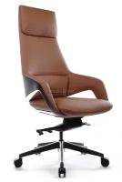 Кресло для руководителя Riva Design Chair Aura FK005-A светло-коричневая кожа