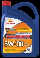 Девон Масло Моторное Devon Favorite Sae 5W30 A5/B5 4Л