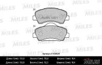 MILES Колодки тормозные C4 14-/C-ELYSEE 12-/PEUGEOT 301 12-/308 13- перед.SemiMetallic