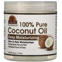 Okay Pure Naturals 100% чистое масло глубокое увлажнение кокос 177 мл