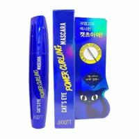 JIGOTT, Тушь для ресниц подкручивающая - Cat's eye power curling mascara