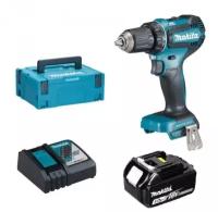 Аккумуляторная дрель-шуруповерт Makita DDF485RF в кейсе Makpac 2 (BL1830 + Dc18RC + Makpac 2)