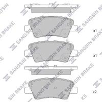 Колодки тормозные дисковые задние для Хендай i30 2007-2012 год выпуска (Hyundai i30) HI-Q SP1851