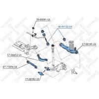 Тяга / стойка, стабилизатор, STELLOX 56-00122-SX (1 шт.)