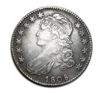 Серебряная монета 50 центов США 1808 года копия арт. 17-4276