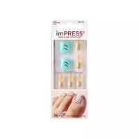 Твердый лак Импрессс Педикюр Модные ножки Kiss Impress Toe Nails BIPT013C