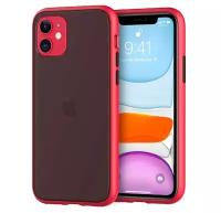 Чехол для iPhone 12 mini Shockproof Gray/Red