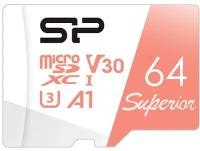 Карта памяти 64Gb MicroSD Silicon Power Superior (SP064GBSTXDV3V20)