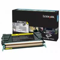 Картридж Lexmark X748H1YG желтый, для X748de/X748de Statoil/X748de/X748dte, 10000 копий