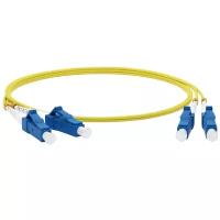 Патч-корд оптический (optic patch cord) LC/UPC-LC/UPC SM 9/125мкм одномодовый (duplex) 15 метров