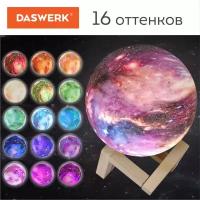 Ночник / светильник / LED лампа Вселенная 16 цветов d=15 см с пультом DASWERK 237953 (1)