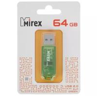 Флэш-диск Mirex 64Gb USB2.0 Elf Green {22/32MB/s} [13600-FMUGRE64]
