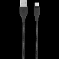 Gerffins Кабель Gerffins USB-A - Type-C, 1м., черно-серый