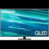 Телевизор Samsung QE75Q80AAU 2021 QLED, HDR, LED, Quantum Dot, черный