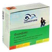 Chemoform Флокулянт для поглощения и удаления взвешенных частиц в воде бассейна. Флокфикс в картриджах, 8х125 г