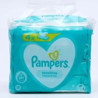 Детские влажные салфетки Pampers Sensitive, 4 уп. по 52 шт