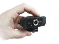 Веб камера 2K Full HD со звуком HDcom Webcam W19-2K - камера для видеоблога. Шторка для защиты от скрытой съемки