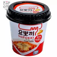 Yopokki cheese - Рисовые клецки с сырным соусом (Стакан на 1 персону, 120гр.)