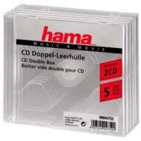 Коробка HAMA на 2CD/DVD H-44752 прозрачный (упак.:5шт)