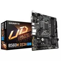 Gigabyte B560M DS3H Soc-1200 Intel B560 4xDDR4 mATX AC`97 8ch(7.1) GbLAN+VGA+DVI+HDMI+DP