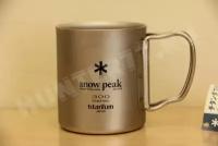 Титановая термокружка 300 мл snow peak ti-double 300 mug fh mg-052fhr