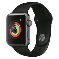 Умные часы Apple Watch Series 3 42mm Space Grey Aluminum Case with Black Sport Band