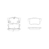 PATRON PBP956 (06430S0AJ00 / 06430S0KJ01 / 06430S2A000) колодки тормозные дисковые задн honda: Accord (Аккорд) IV aerodeck