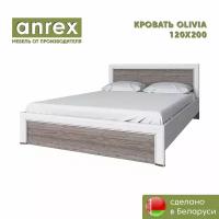 Кровать OLIVIA 120х200 см (Вудлайн крем / дуб анкона), Anrex