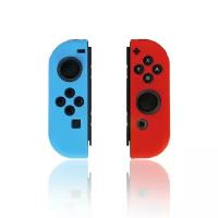 Защитные силиконовые чехлы SwitchPlay для Joy-Con Nintendo Switch (Нинтендо Свитч), синий и красный