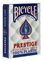 Игральные карты Bicycle Prestige – 100% пластик, синие