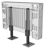 Комплект напольных кронштейнов ROMMER для панельных радиаторов