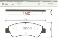 Колодки Тормозные Передние Sangsin Brake Sp1241 Sangsin brake арт. SP1241