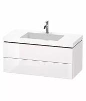 DURAVIT L-Cube/C-bonded тумба подвесная с раковиной1000*480 белый глянец с двумя ящиками LC6928О2222