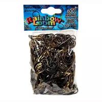 Резинки для плетения браслетов Rainbow Loom Черные, Персидская серия, Persian Black