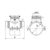 Седловой Отвод Электросварной 63x63 SDR 11