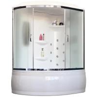 Душевая кабина Royal Bath ALP 150х100 RB150ALP-C-CH-R с гидромассажем стекло матовое задняя стенка Белая