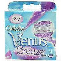 Кассеты сменные для женских бритвенных станков Gillette Venus Breeze 3 лезвия 4 шт