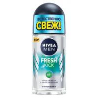 Набор из 3 штук Дезодорант для тела NIVEA MEN 50мл ролл муж FRESH KICK