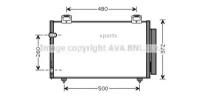 Радиатор кондиционера Ava TO5411D для Toyota Corolla - AVA арт. TO5411D