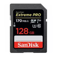 Карта памяти Secure Digital 128 Gb sandisk Extreme Pro SDXC Class 10 UHS-I V30 U3 170/90 MB/s U3 [SDSDXXY-128G-GN4IN]