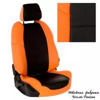 Модельные чехлы для Lada Granta лифтбек (2011+)(Оранжевый + Чёрный)