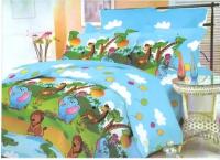 Комплект детского постельного белья с жирафами и львами «Aфрика» Детский