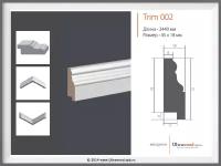 Молдинг Ultrawood Trim 002 (2,44 м)