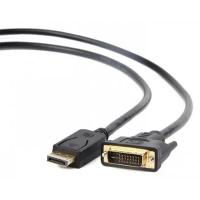 Кабель DisplayPort M - DVI 3.0м черный, экран