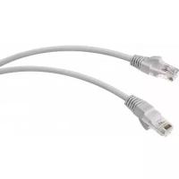 Патч-корд Wrline U/UTP (Hyperline) WR-PC-RJ45-UTP-5E-2-GY, категория 5е, 2xRJ45, неэкранированный, серый, LSZH, 2м