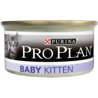 Консервы для котят Pro Plan Baby Kitten первый прикорм, нежный мусс 85 г