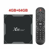 Приставка Смарт-ТВ X96 MAX Plus, 4G64G, Android 9,0, 4 ядра, Wi-Fi, 4K Gyriskope
