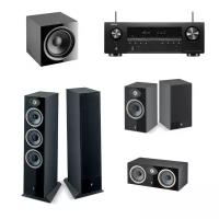 Focal Комплект акустики Theva N°3 Black 5.1 + Denon AVC-S660H